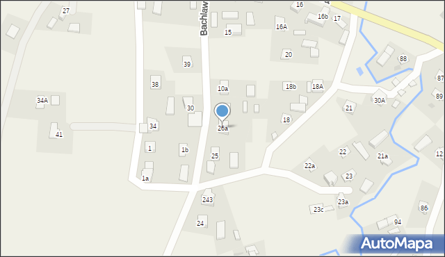 Bachlawa, Bachlawa, 26a, mapa Bachlawa