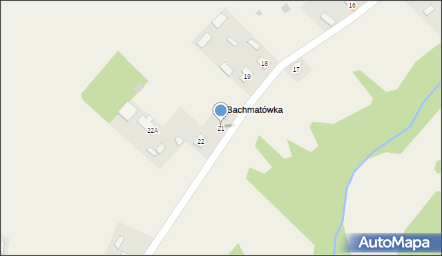 Bachmatówka, Bachmatówka, 21, mapa Bachmatówka