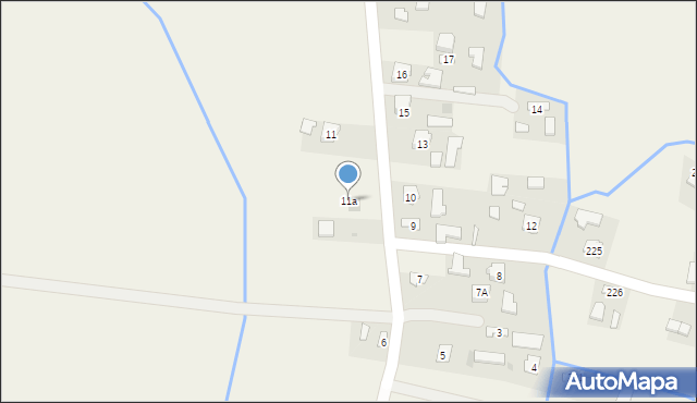 Bachórzec, Bachórzec, 11a, mapa Bachórzec