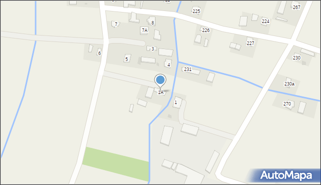 Bachórzec, Bachórzec, 1A, mapa Bachórzec