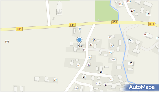 Bachórzec, Bachórzec, 54A, mapa Bachórzec