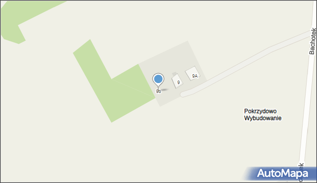 Bachotek, Bachotek, 9b, mapa Bachotek