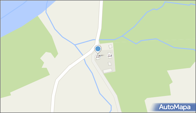 Bachów, Bachów, 115, mapa Bachów