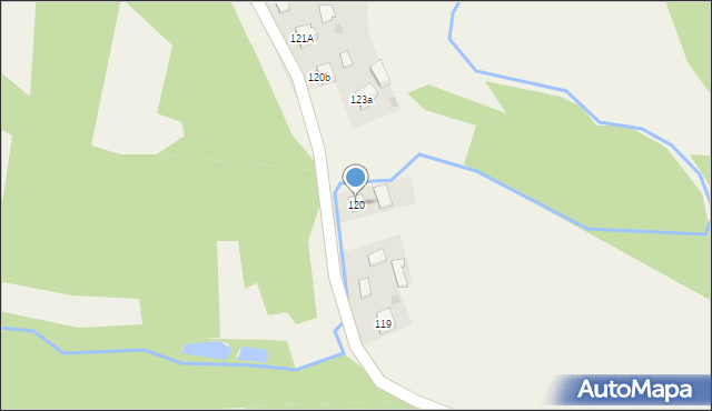 Bachów, Bachów, 120, mapa Bachów