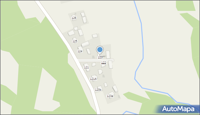 Bachów, Bachów, 123, mapa Bachów