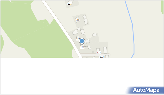 Bachów, Bachów, 124, mapa Bachów