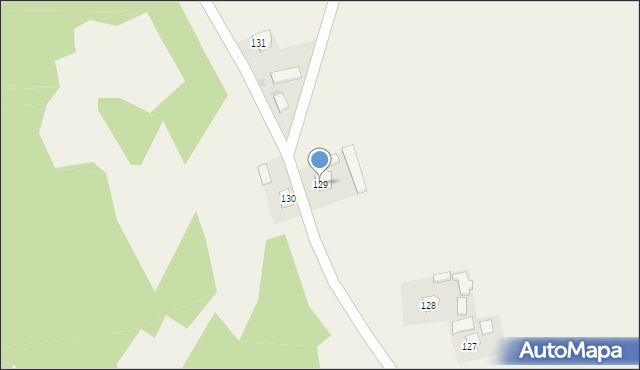 Bachów, Bachów, 129, mapa Bachów