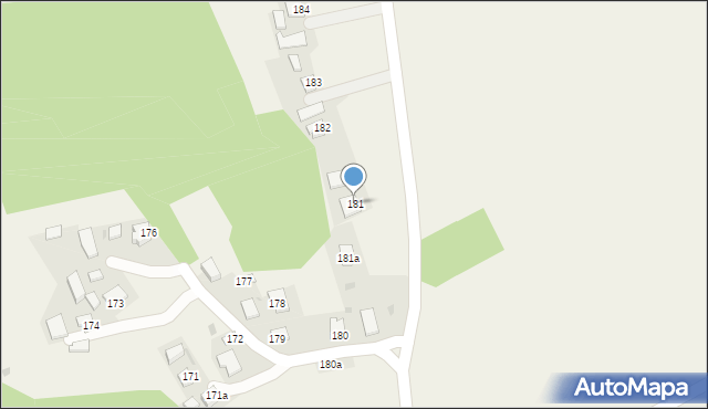 Bachów, Bachów, 181, mapa Bachów
