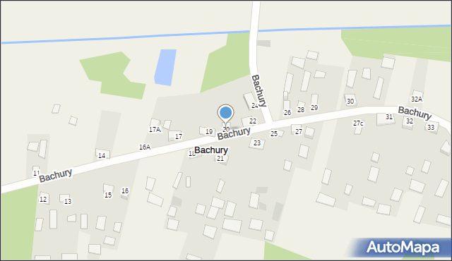 Bachury, Bachury, 20, mapa Bachury