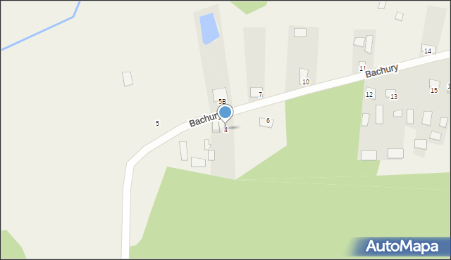 Bachury, Bachury, 4, mapa Bachury