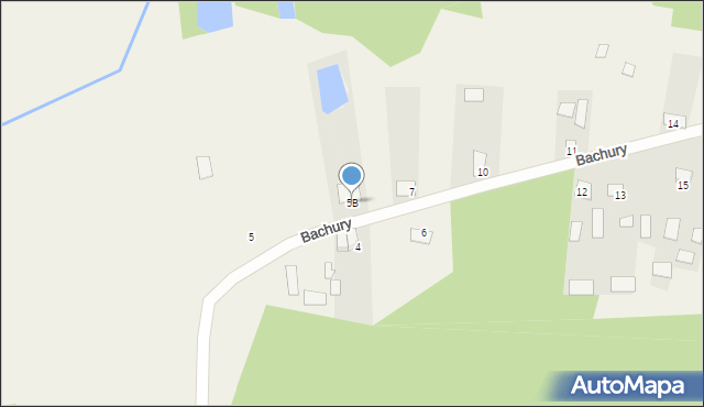 Bachury, Bachury, 5B, mapa Bachury
