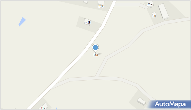 Bącka Huta, Bącka Huta, 11d, mapa Bącka Huta