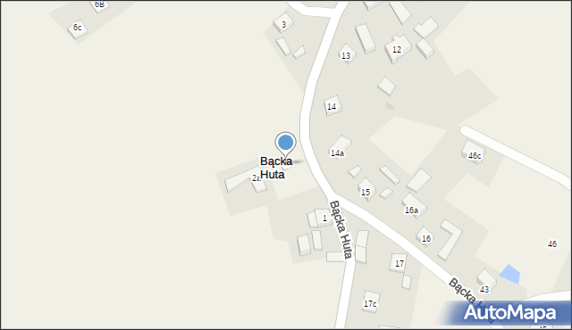 Bącka Huta, Bącka Huta, 2, mapa Bącka Huta