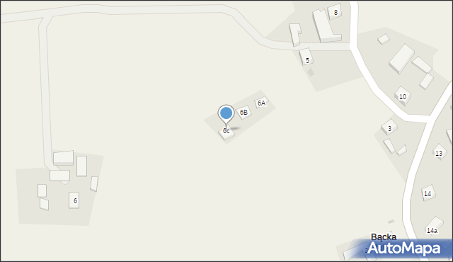 Bącka Huta, Bącka Huta, 6c, mapa Bącka Huta