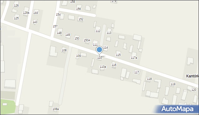 Baćkowice, Baćkowice, 110, mapa Baćkowice