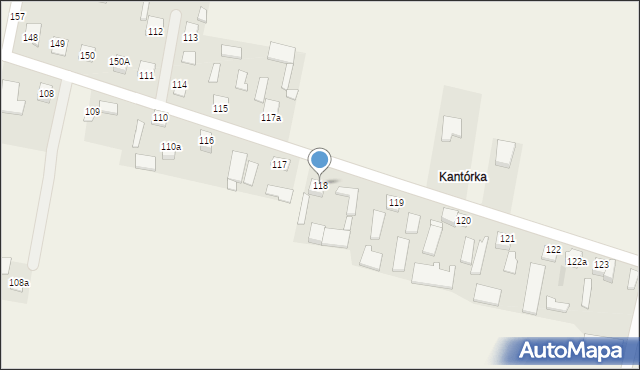 Baćkowice, Baćkowice, 118, mapa Baćkowice