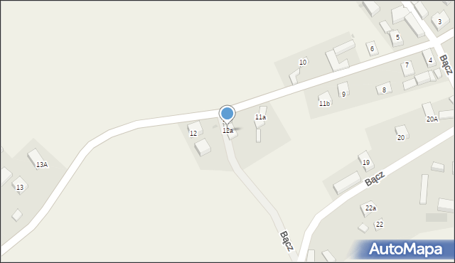 Bącz, Bącz, 12a, mapa Bącz