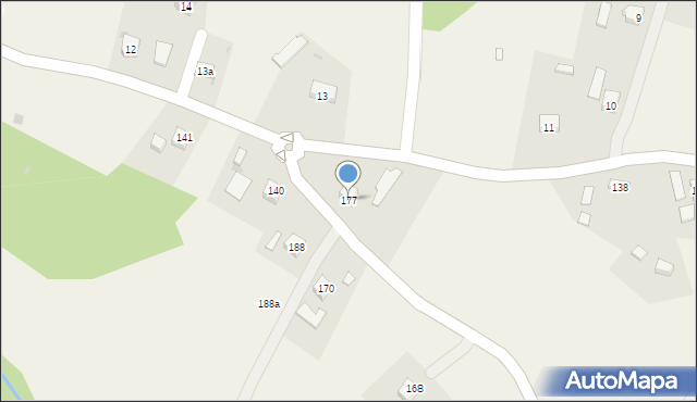 Bączal Górny, Bączal Górny, 177, mapa Bączal Górny