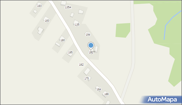 Bączal Górny, Bączal Górny, 181, mapa Bączal Górny