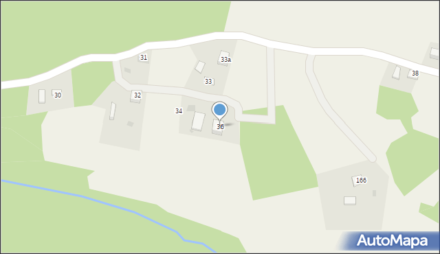 Bączal Górny, Bączal Górny, 36, mapa Bączal Górny