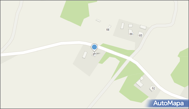 Bączal Górny, Bączal Górny, 67, mapa Bączal Górny