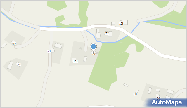 Bączal Górny, Bączal Górny, 70, mapa Bączal Górny