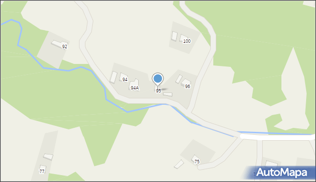 Bączal Górny, Bączal Górny, 95, mapa Bączal Górny