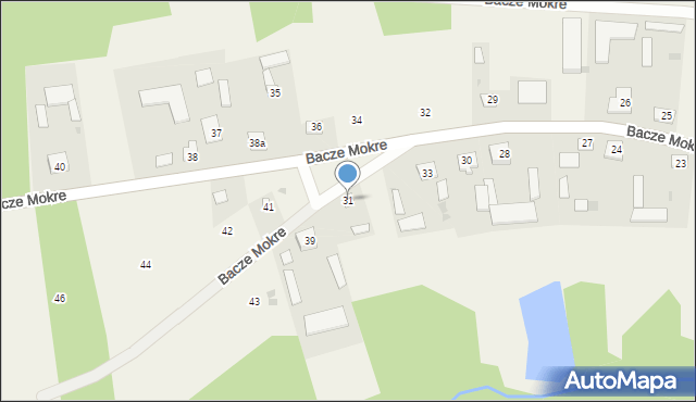 Bacze Mokre, Bacze Mokre, 31, mapa Bacze Mokre