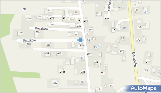 Baczków, Baczków, 154, mapa Baczków