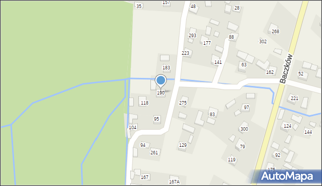 Baczków, Baczków, 190, mapa Baczków