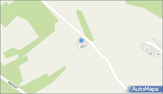 Baczyn, Baczyn, 147, mapa Baczyn