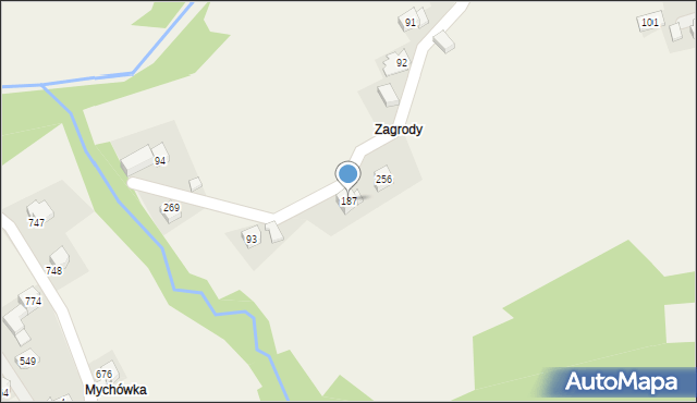 Baczyn, Baczyn, 187, mapa Baczyn