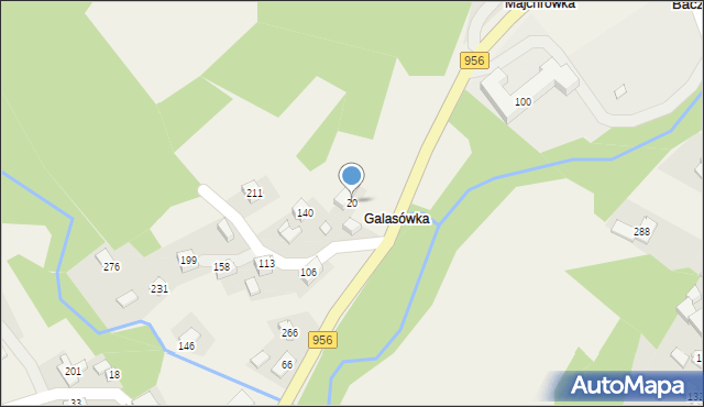 Baczyn, Baczyn, 20, mapa Baczyn