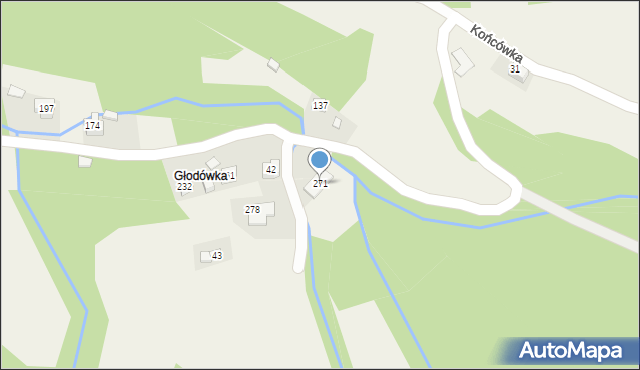 Baczyn, Baczyn, 271, mapa Baczyn