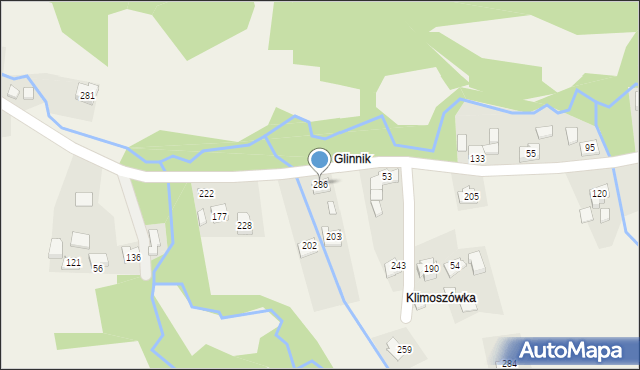 Baczyn, Baczyn, 286, mapa Baczyn