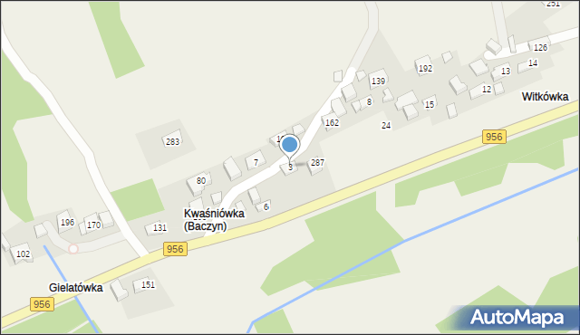 Baczyn, Baczyn, 3, mapa Baczyn