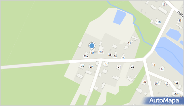 Baczyna, Baczyna, 30, mapa Baczyna
