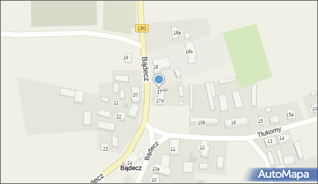Bądecz, Bądecz, 17, mapa Bądecz