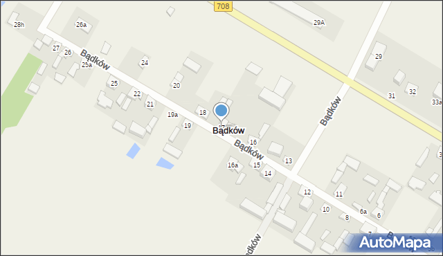 Bądków, Bądków, 17, mapa Bądków