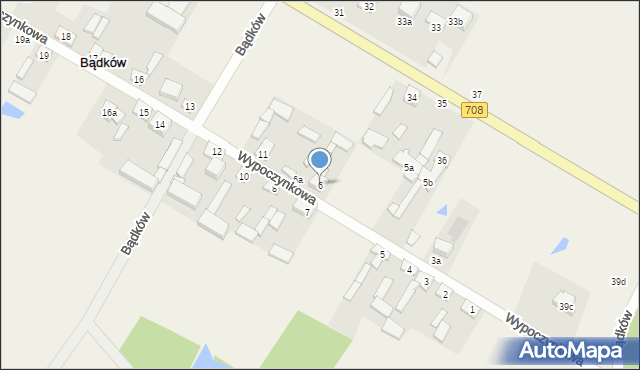 Bądków, Bądków, 6, mapa Bądków