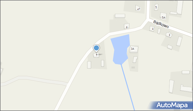 Bądkowo, Bądkowo, 7, mapa Bądkowo