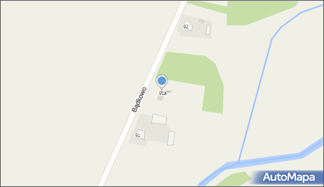 Bądkowo, Bądkowo, 91a, mapa Bądkowo
