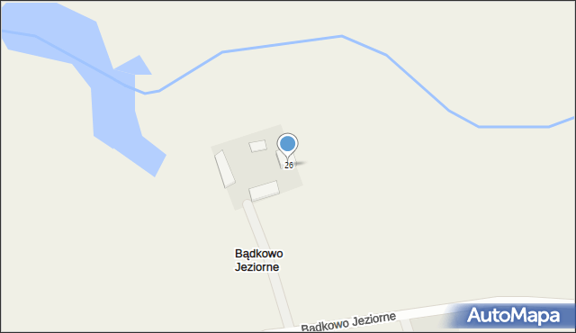 Bądkowo Jeziorne, Bądkowo Jeziorne, 26, mapa Bądkowo Jeziorne