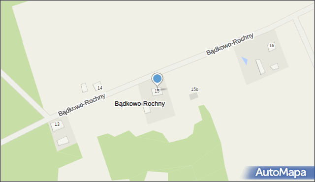 Bądkowo-Podlasie, Bądkowo-Podlasie, 15, mapa Bądkowo-Podlasie