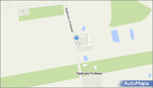 Bądkowo-Podlasie, Bądkowo-Podlasie, 4, mapa Bądkowo-Podlasie