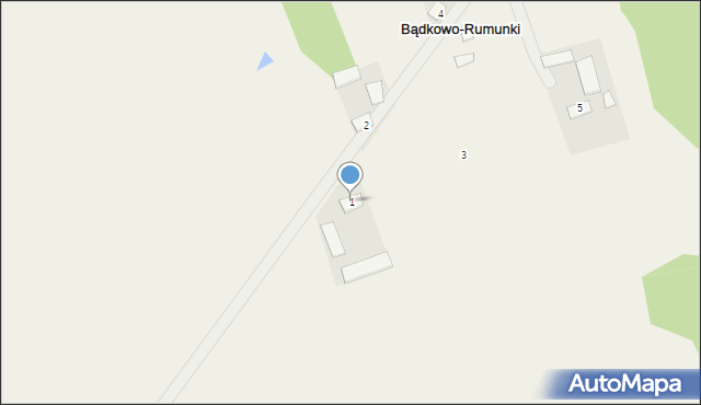 Bądkowo-Rumunki, Bądkowo-Rumunki, 1, mapa Bądkowo-Rumunki