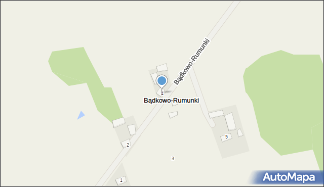 Bądkowo-Rumunki, Bądkowo-Rumunki, 4, mapa Bądkowo-Rumunki