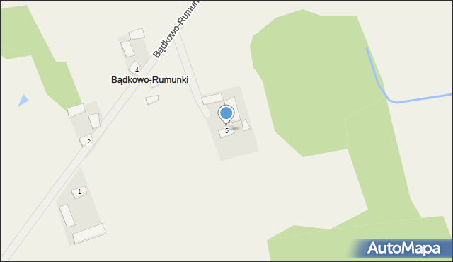 Bądkowo-Rumunki, Bądkowo-Rumunki, 5, mapa Bądkowo-Rumunki