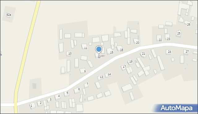 Badrzychowice, Badrzychowice, 12, mapa Badrzychowice