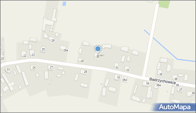 Badrzychowice, Badrzychowice, 30, mapa Badrzychowice
